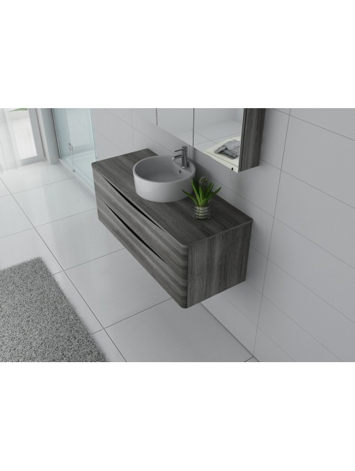 Meuble de salle de bain Terranova 1200 Chêne gris