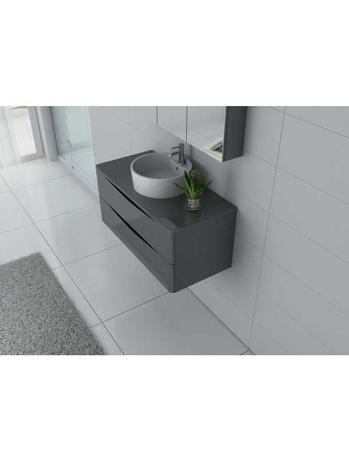 Meuble de salle de bain Terranova 1000 Gris taupe
