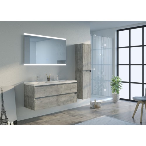 Meuble de salle de bain SCORZO 1200 Béton