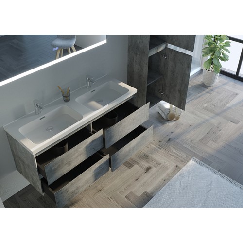 Meuble de salle de bain SCORZO 1200 Béton