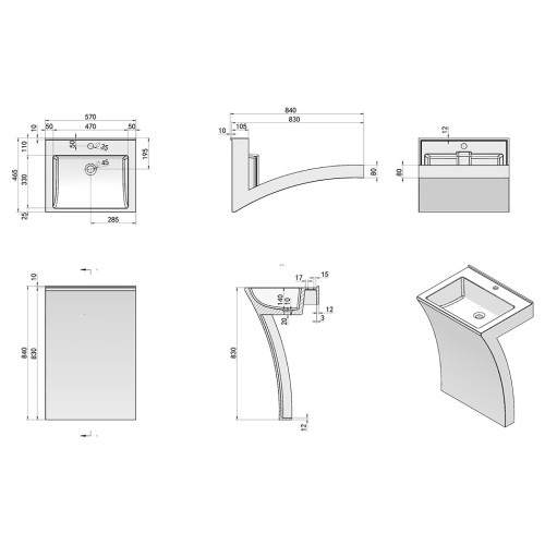 Vasque totem design SDPW11