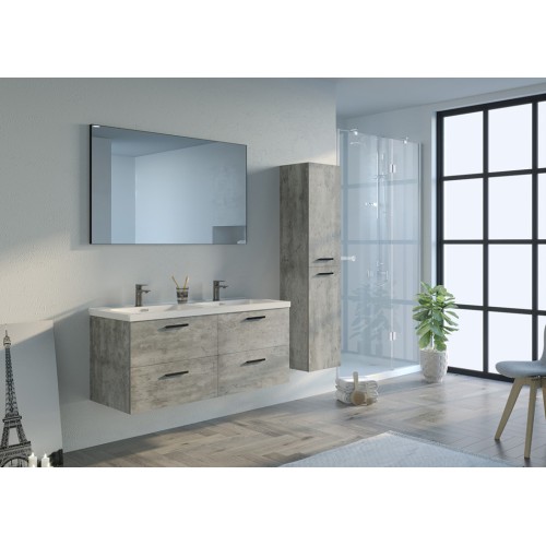 Meuble de salle de bain LANZARA 1200 Béton