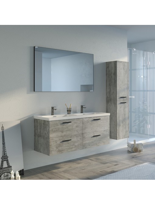 Meuble de salle de bain LANZARA 1200 Béton