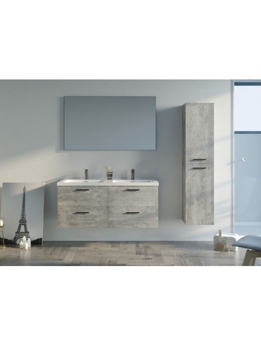 Meuble de salle de bain LANZARA 1200 Béton