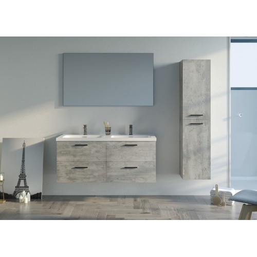 Meuble de salle de bain LANZARA 1200 Béton