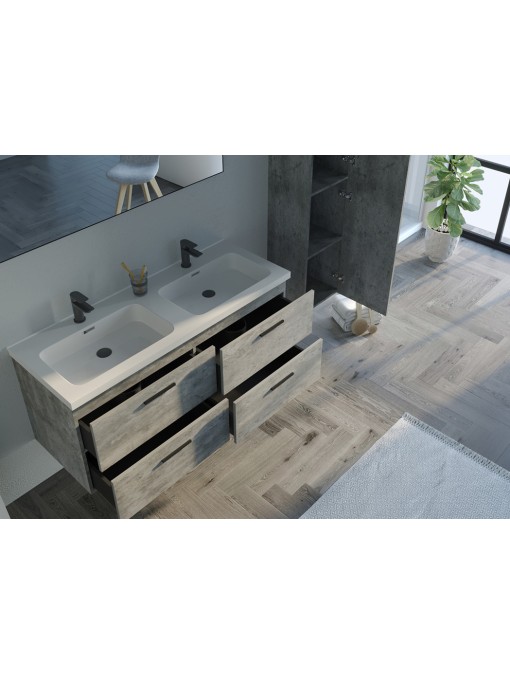 Meuble de salle de bain LANZARA 1200 Béton