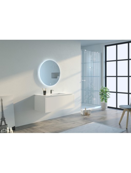 Meuble de salle de bain Strano 1000 Blanc