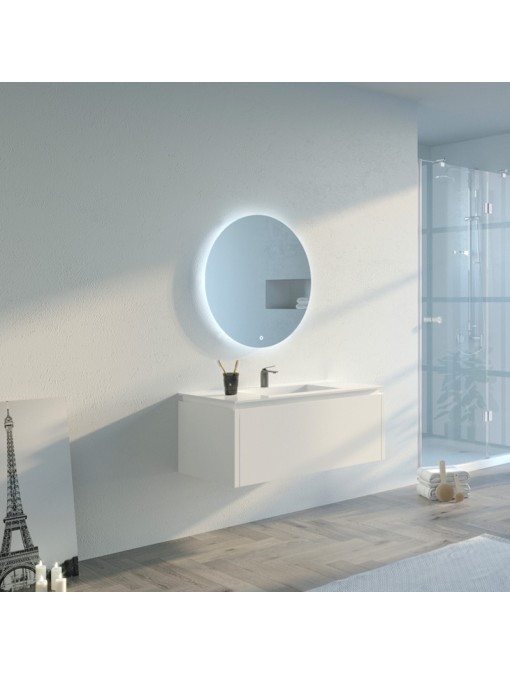 Meuble de salle de bain Strano 1000 Blanc