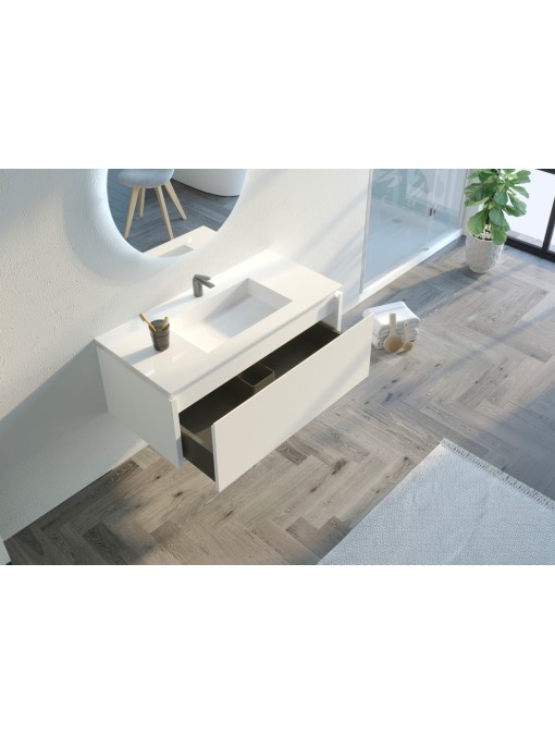 Meuble de salle de bain Strano 1000 Blanc
