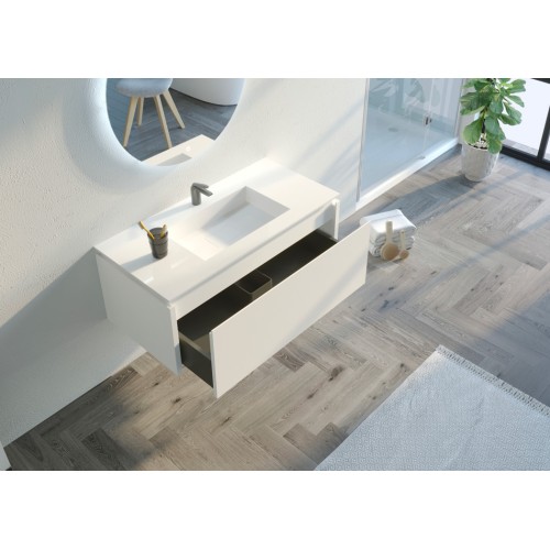 Meuble de salle de bain Strano 1000 Blanc