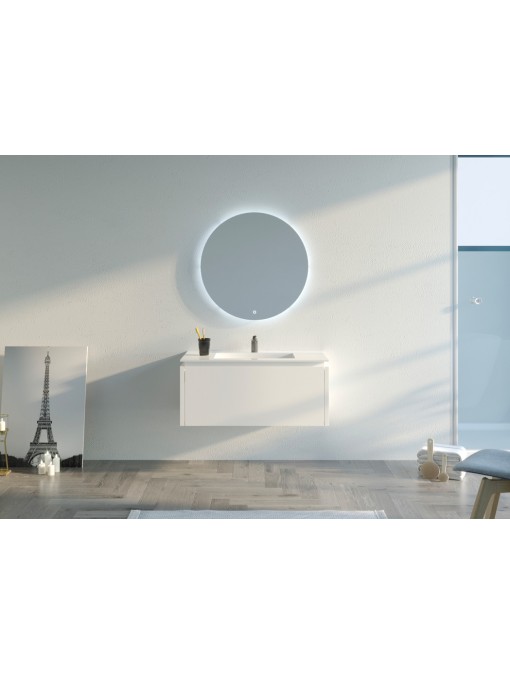 Meuble de salle de bain Strano 900 Blanc