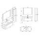 Meuble de salle de bain BOVALINO 1200 Chêne Foncé