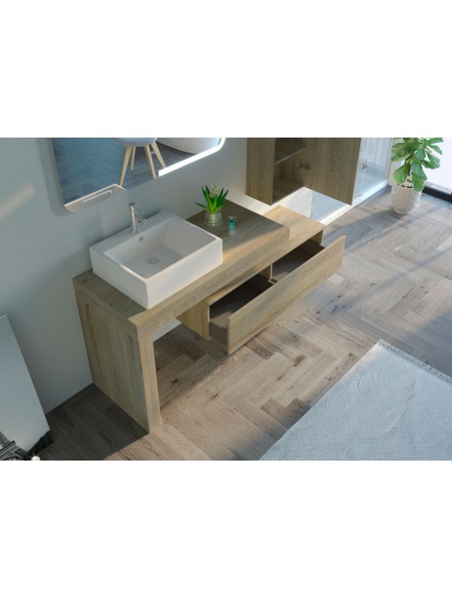 Meuble de salle de bain MELIZZANO 1100 Scandinave