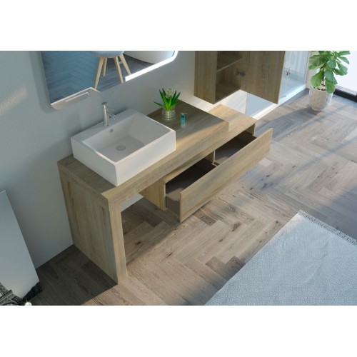 Meuble de salle de bain MELIZZANO 1100 Scandinave