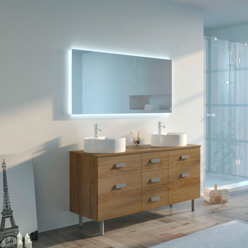 Meuble de salle de bain LORENZO Scandinave Vintage