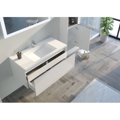 Meuble de salle de bain TIVOLI 1000 Blanc