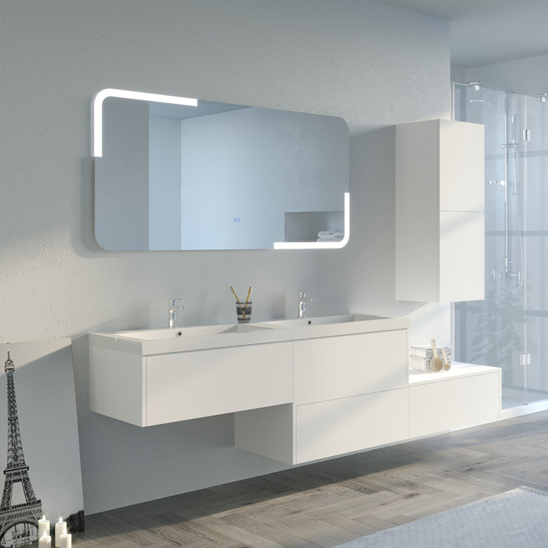 Meuble de salle de bain BELLISSIMO Blanc