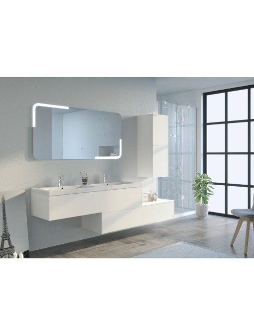 Meuble de salle de bain BELLISSIMO Blanc