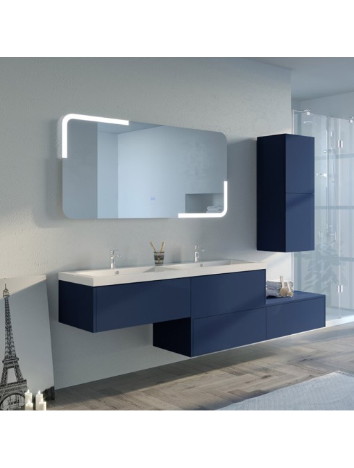 Meuble de salle de bain BELLISSIMO Bleu Saphir
