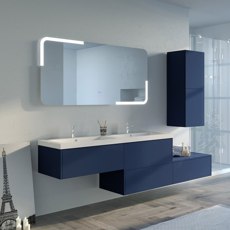 Meuble de salle de bain BELLISSIMO Bleu saphir