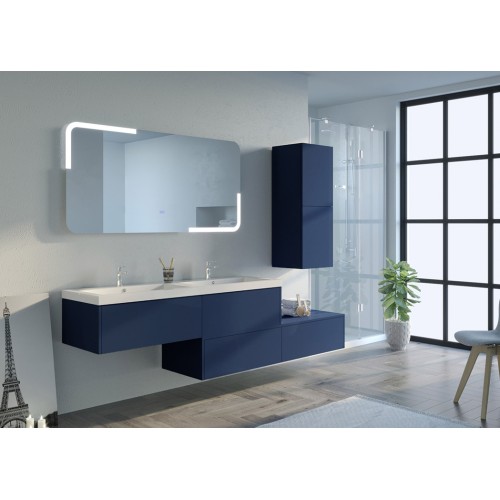 Meuble de salle de bain BELLISSIMO Bleu Saphir