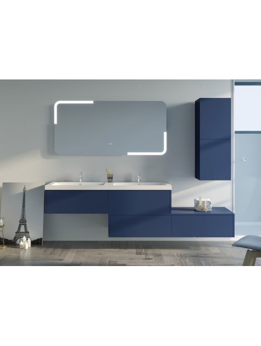 Meuble de salle de bain BELLISSIMO double vasque