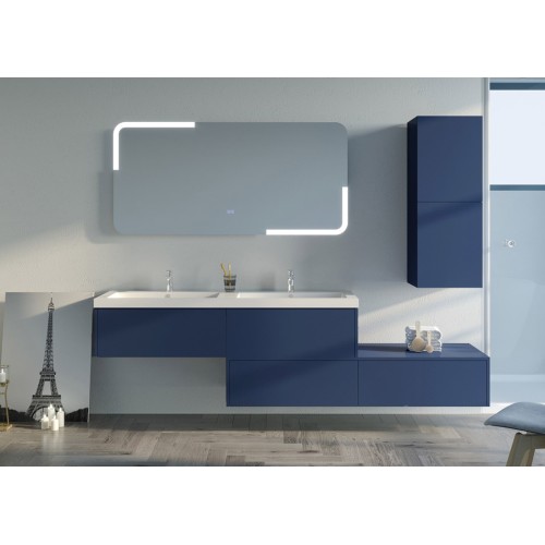 Meuble de salle de bain BELLISSIMO Bleu Saphir