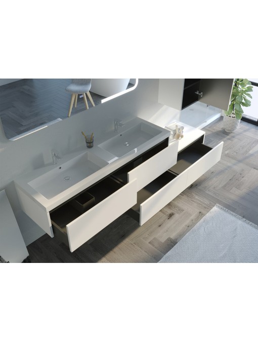 Rangements Meuble de salle de bain BELLISSIMO Blanc