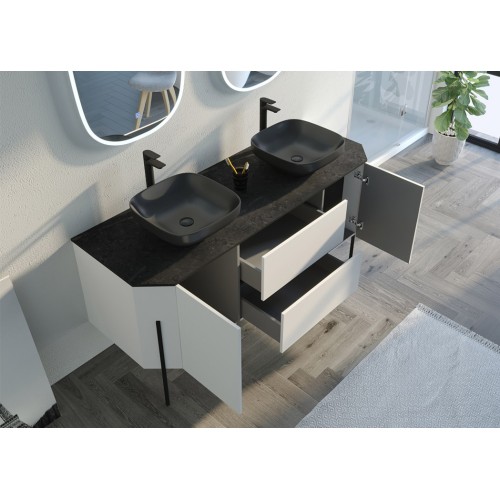 Meuble de salle de bain Blanc STARZA Blanc