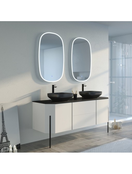 Meuble de salle de bain Blanc STARZA Blanc