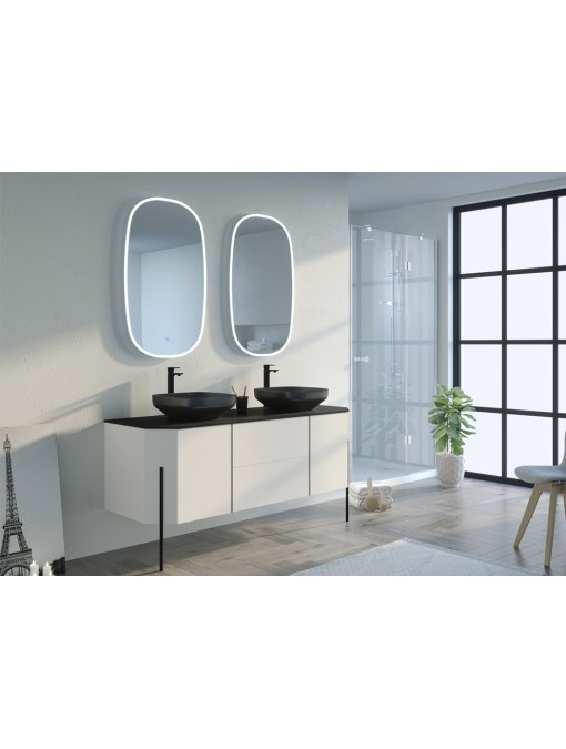 Meuble de salle de bain Blanc STARZA Blanc