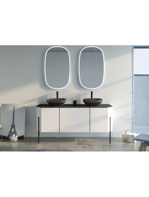 Meuble de salle de bain Blanc STARZA Blanc