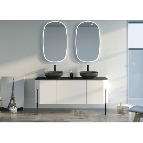 Meuble de salle de bain Blanc STARZA Blanc