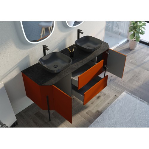 Meuble de salle de bain STARZA Orange Sierra