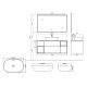 Plan dimensions SORIANO Blanc