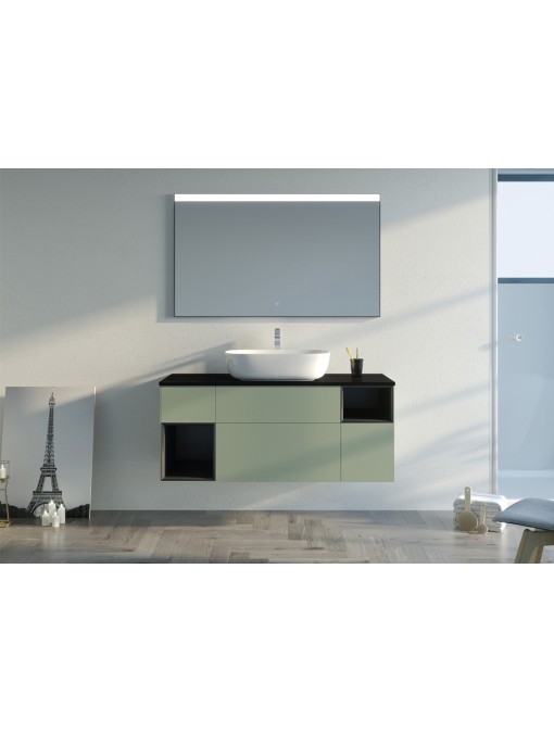 Meuble de salle de bain SORIANO Vert Amande
