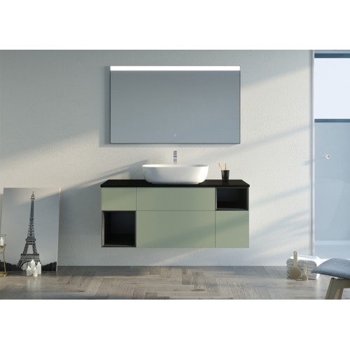 Meuble simple vasque SORIANO Vert Amande
