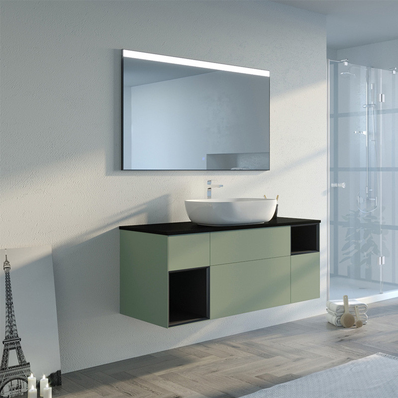 Meuble de salle de bain SORIANO Vert Amande