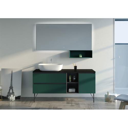 Meuble SCANZANO Vert Jungle simple vasque