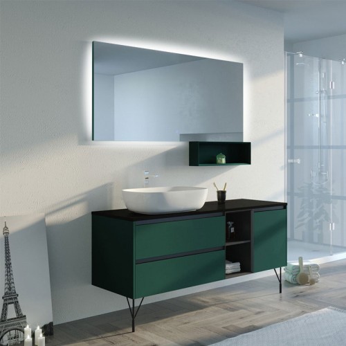 Meuble SCANZANO Vert Jungle simple vasque