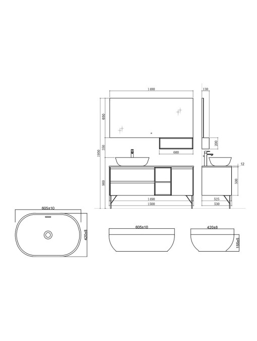 Meuble de salle de bain SCANZANO Vert Jungle