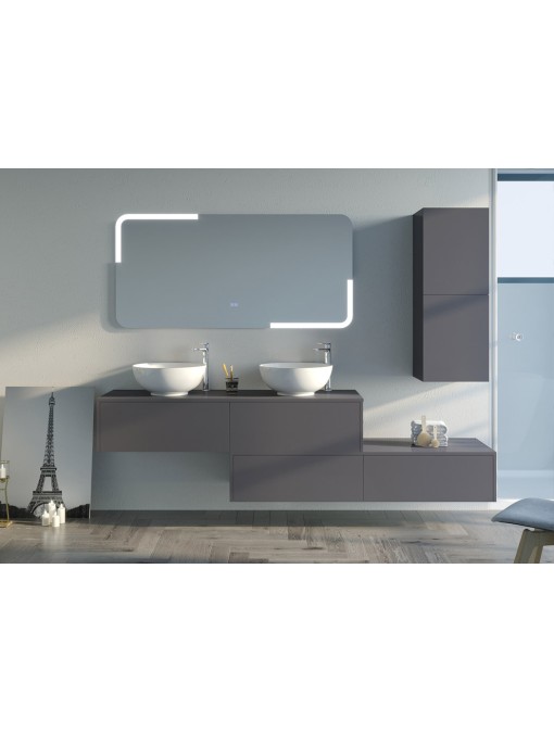 Meuble de salle de bain DOLCE VITA Gris Anthracite