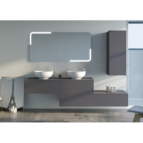 Meuble de salle de bain DOLCE VITA Gris Anthracite