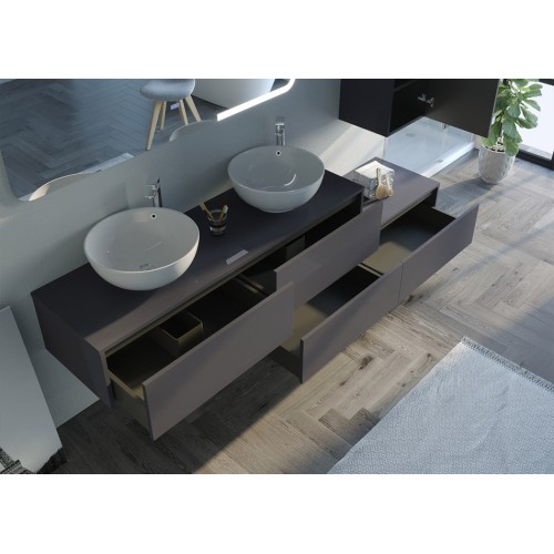 Meuble de salle de bain DOLCE VITA Gris Anthracite