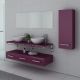 Meuble de salle de bain Aubergine VIRTUOSE DUO