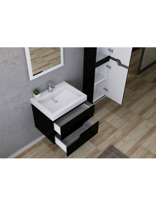 Meuble de salle de bain CALABRO 600 Noir