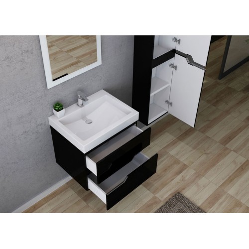 Meuble de salle de bain CALABRO 600 Noir