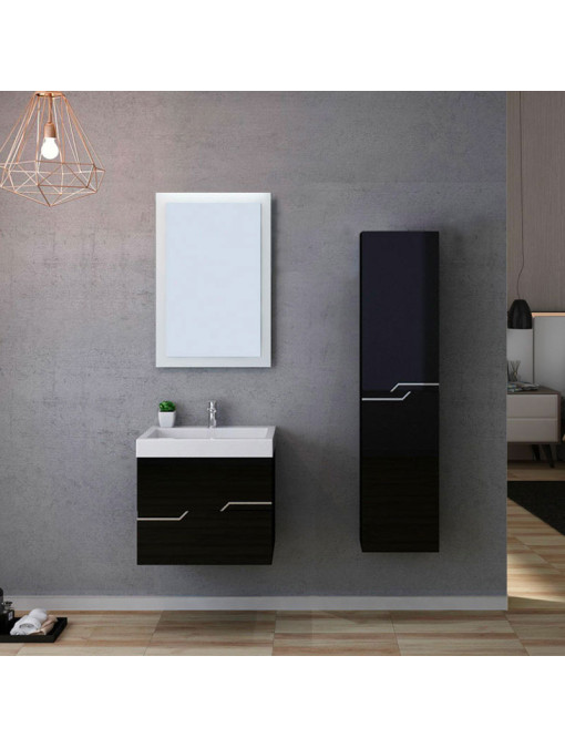 Meuble de salle de bain CALABRO 600 Noir