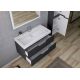 Meuble de salle de bain CALABRO 1000 Gris Anthracite