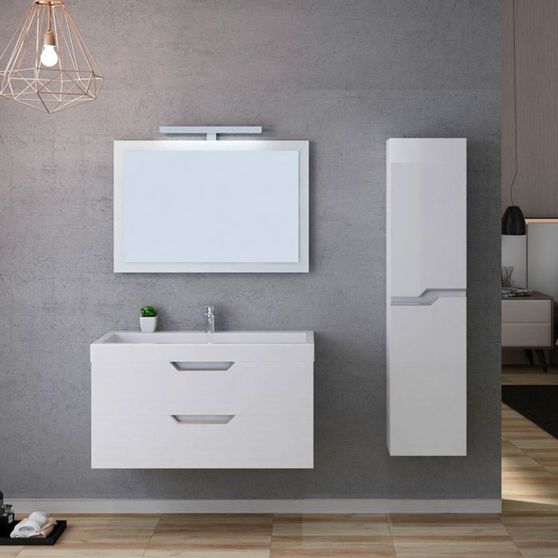 Meuble de salle de bain CALABRO 1000 Blanc